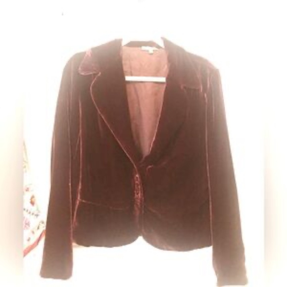 Culture Silk Blend  medium Velvet Blazer - Picture 1 of 1